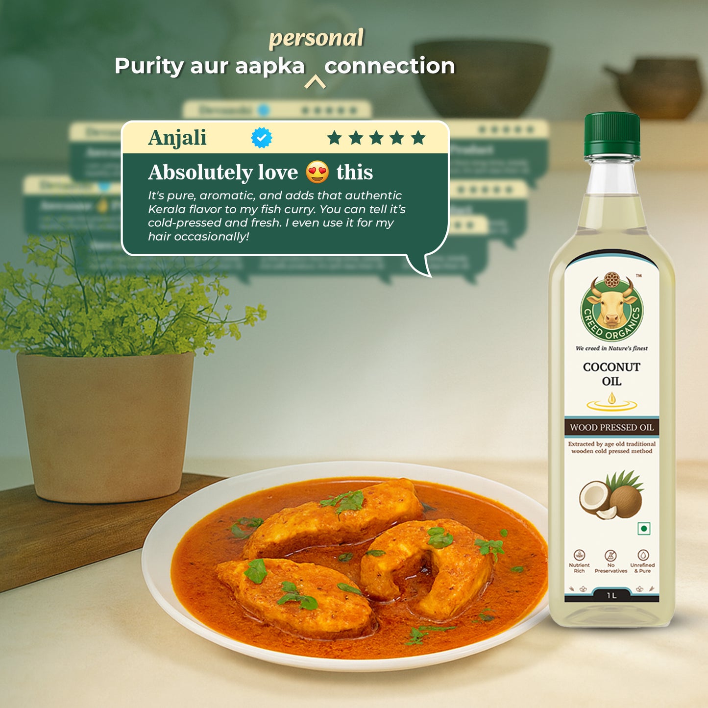 Wood-Pressed Coconut oil