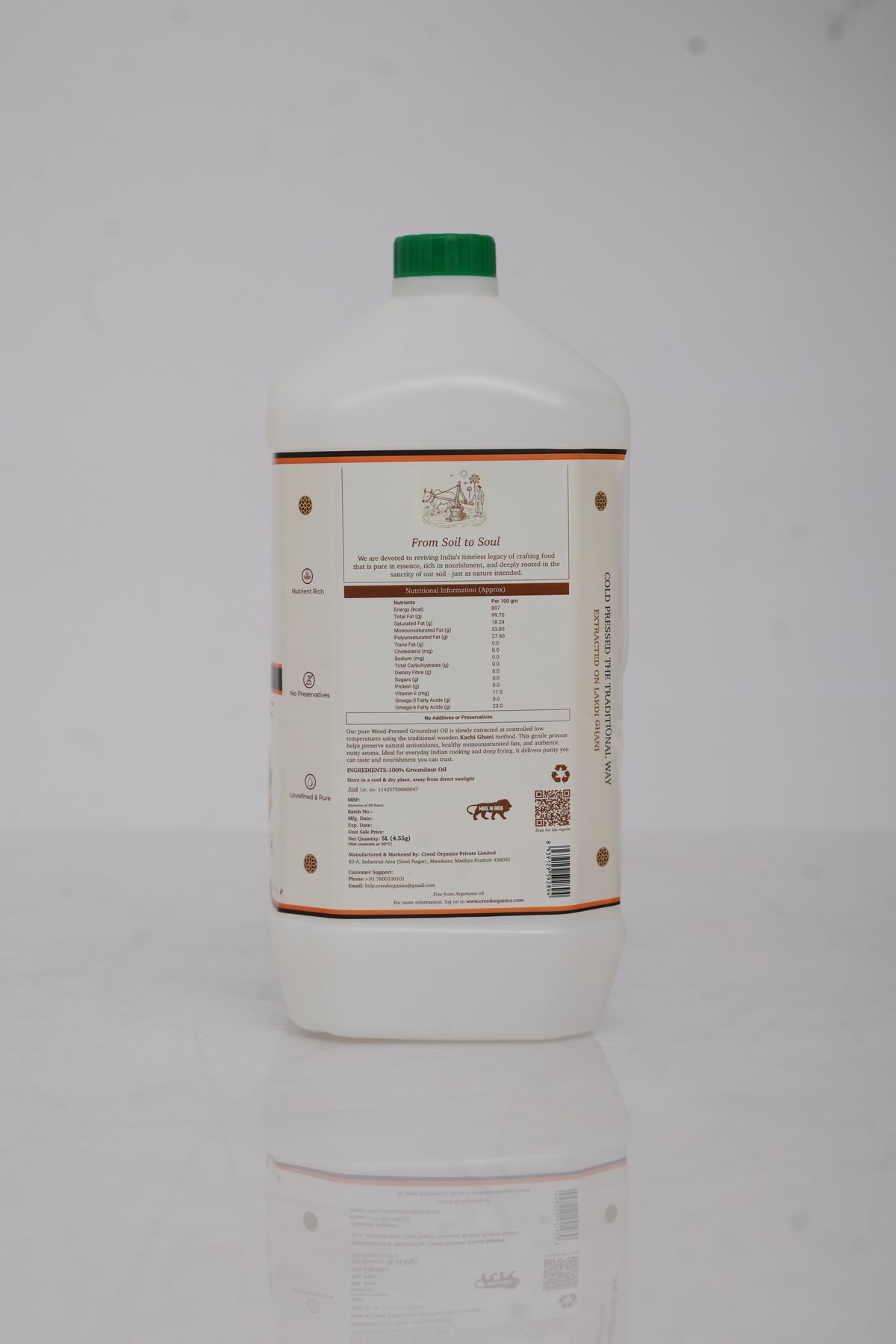 Wood-Pressed Groundnut oil