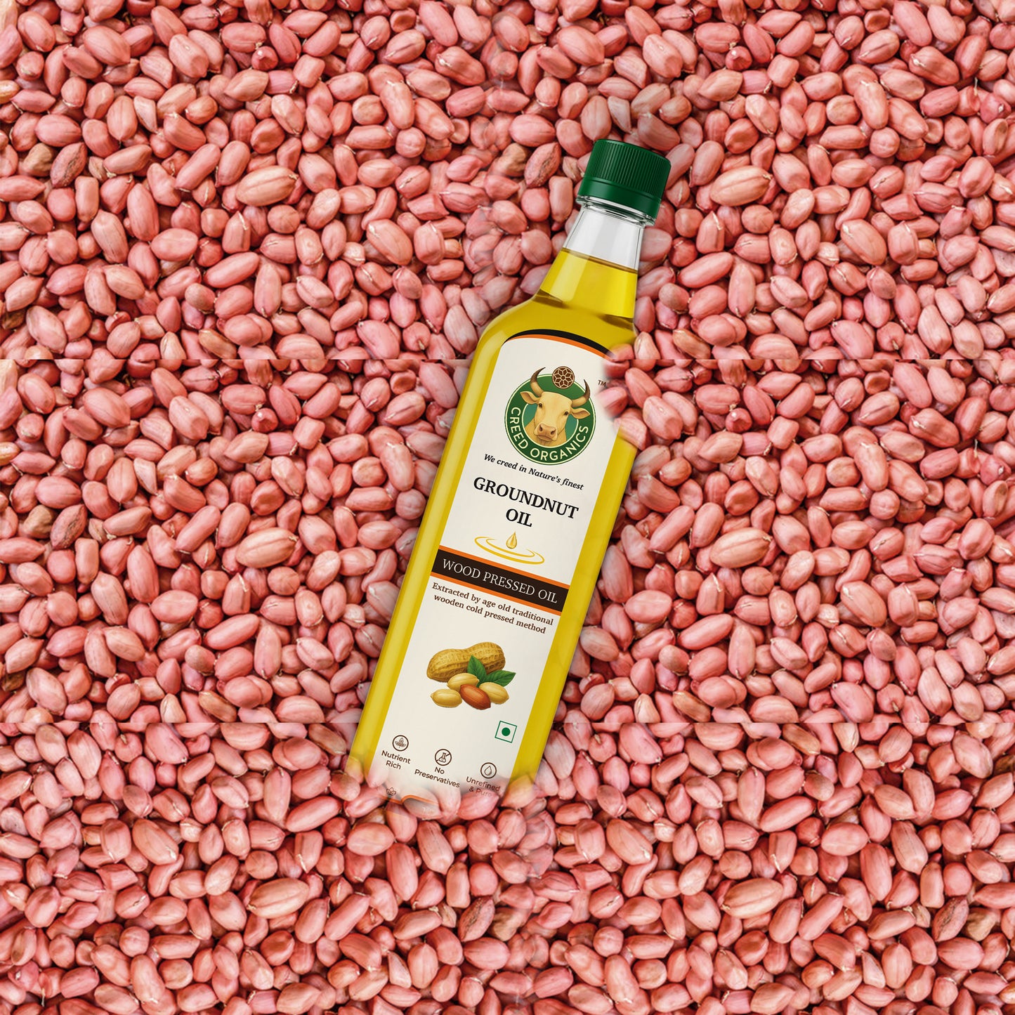 Wood-Pressed Groundnut oil