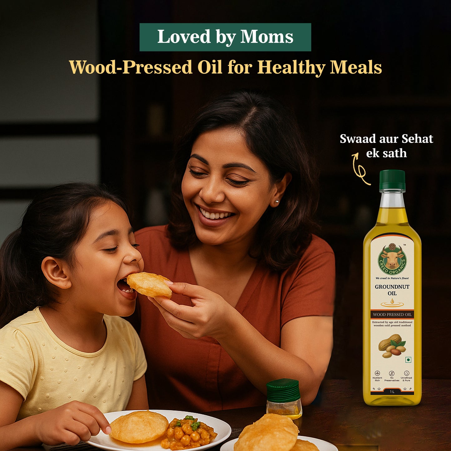 Wood-Pressed Groundnut oil