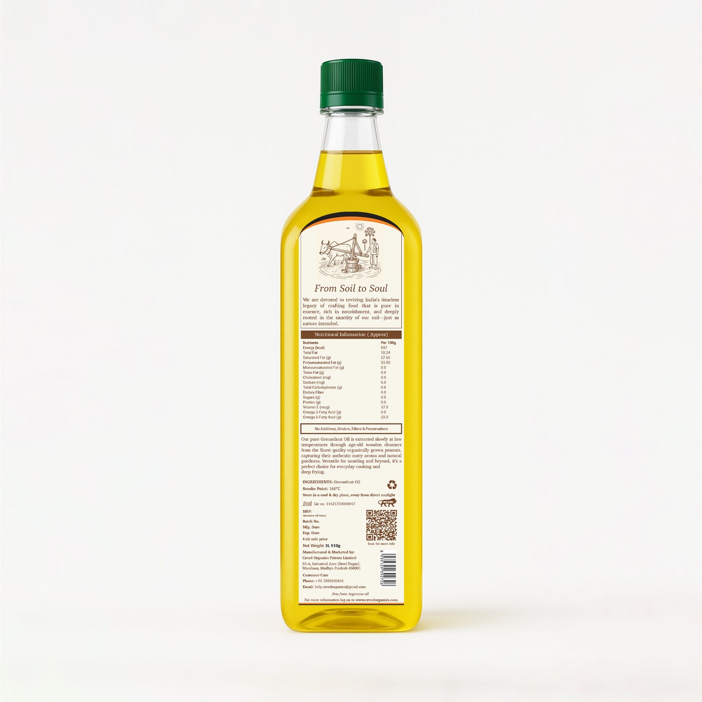 Wood-Pressed Groundnut oil