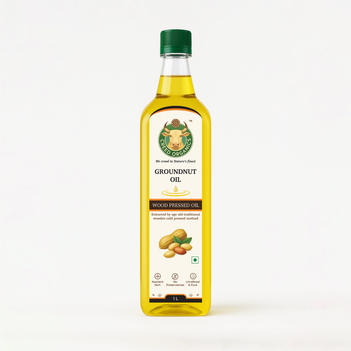 Wood-Pressed Groundnut oil