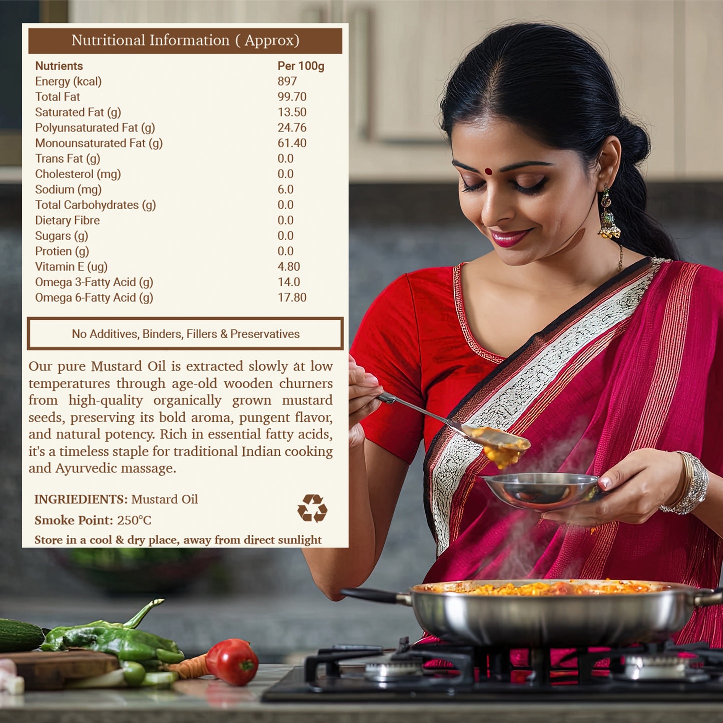 Wood-Pressed Mustard Oil