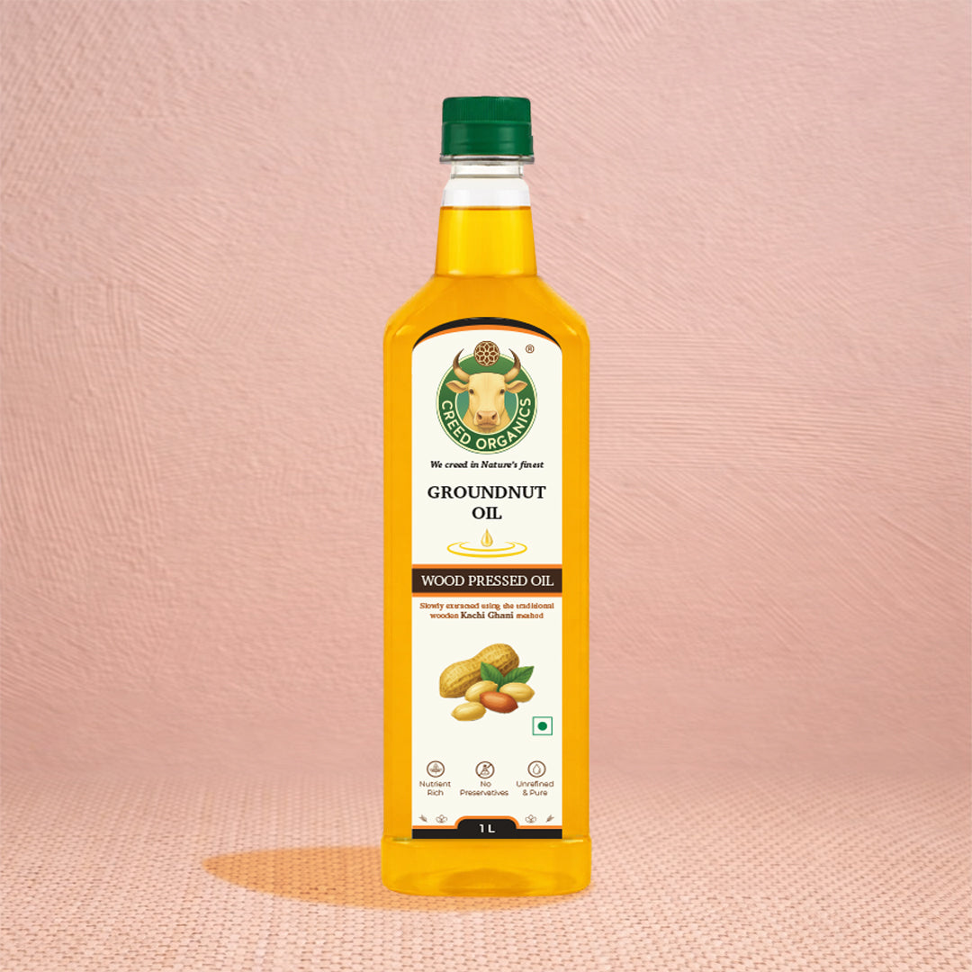 Wood-Pressed Groundnut oil