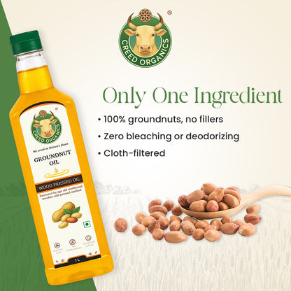 Wood-Pressed Groundnut oil