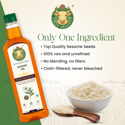 Wood-Pressed Sesame Oil