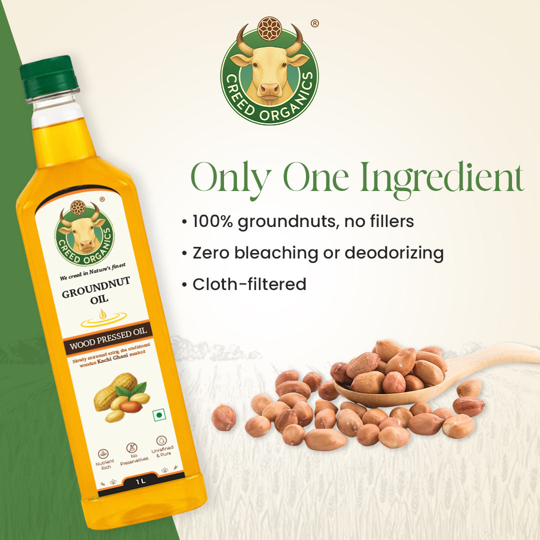Wood-Pressed Groundnut oil