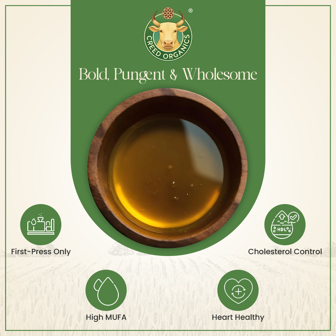 Wood-Pressed Mustard Oil