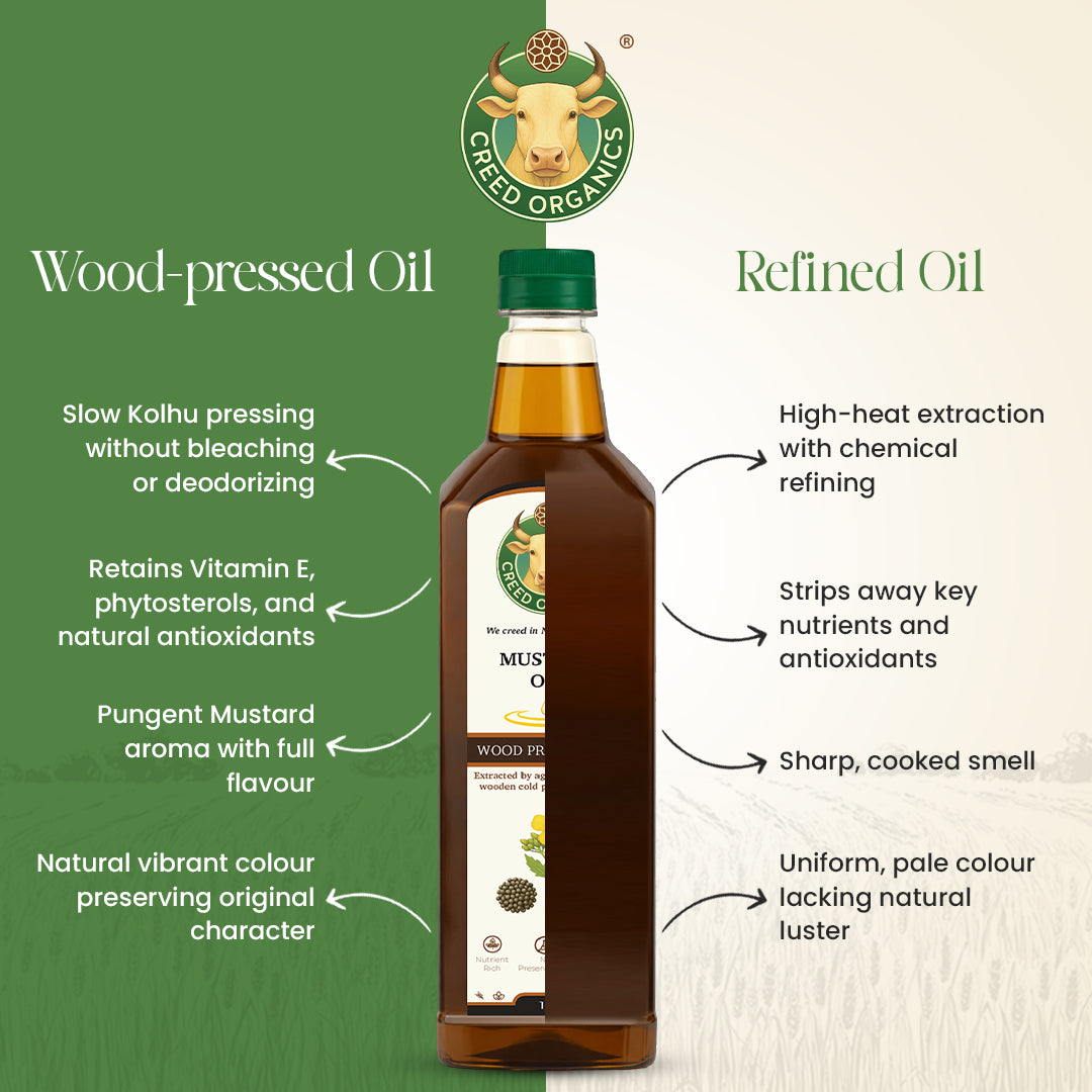 Wood-Pressed Mustard Oil