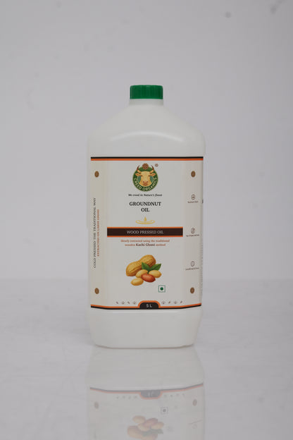 Wood-Pressed Groundnut oil