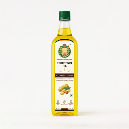 Wood-Pressed Groundnut oil