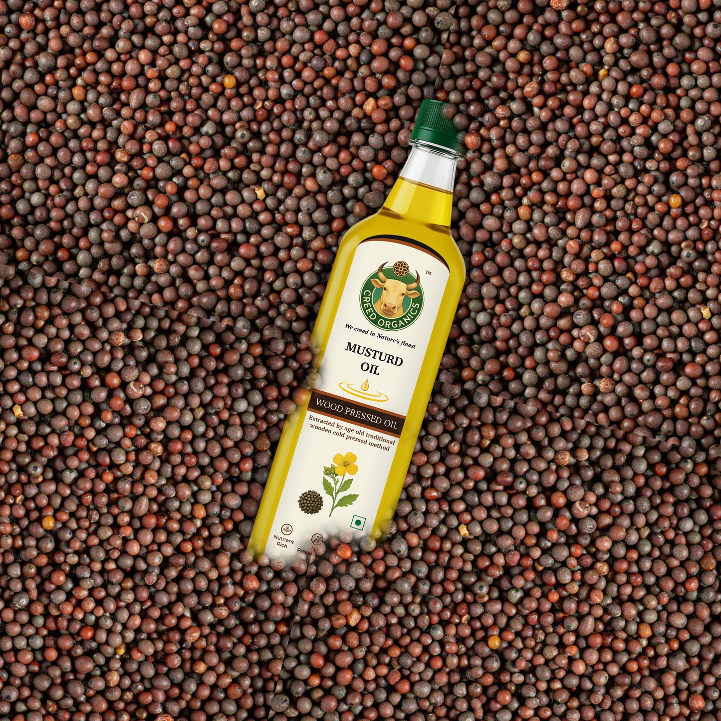 Wood-Pressed Mustard Oil