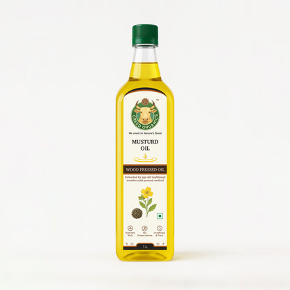 Wood-Pressed Mustard Oil
