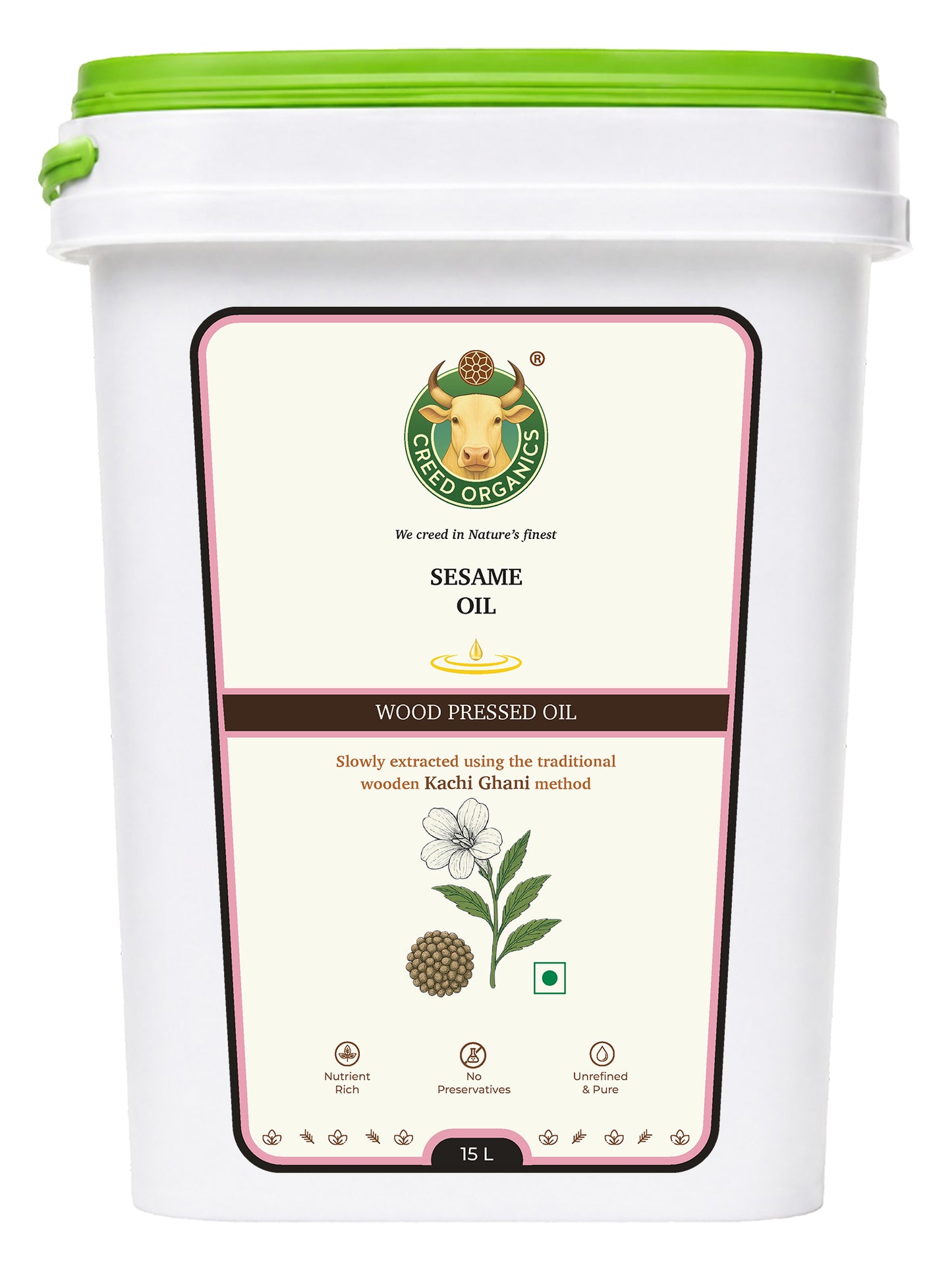 Wood-Pressed Sesame Oil