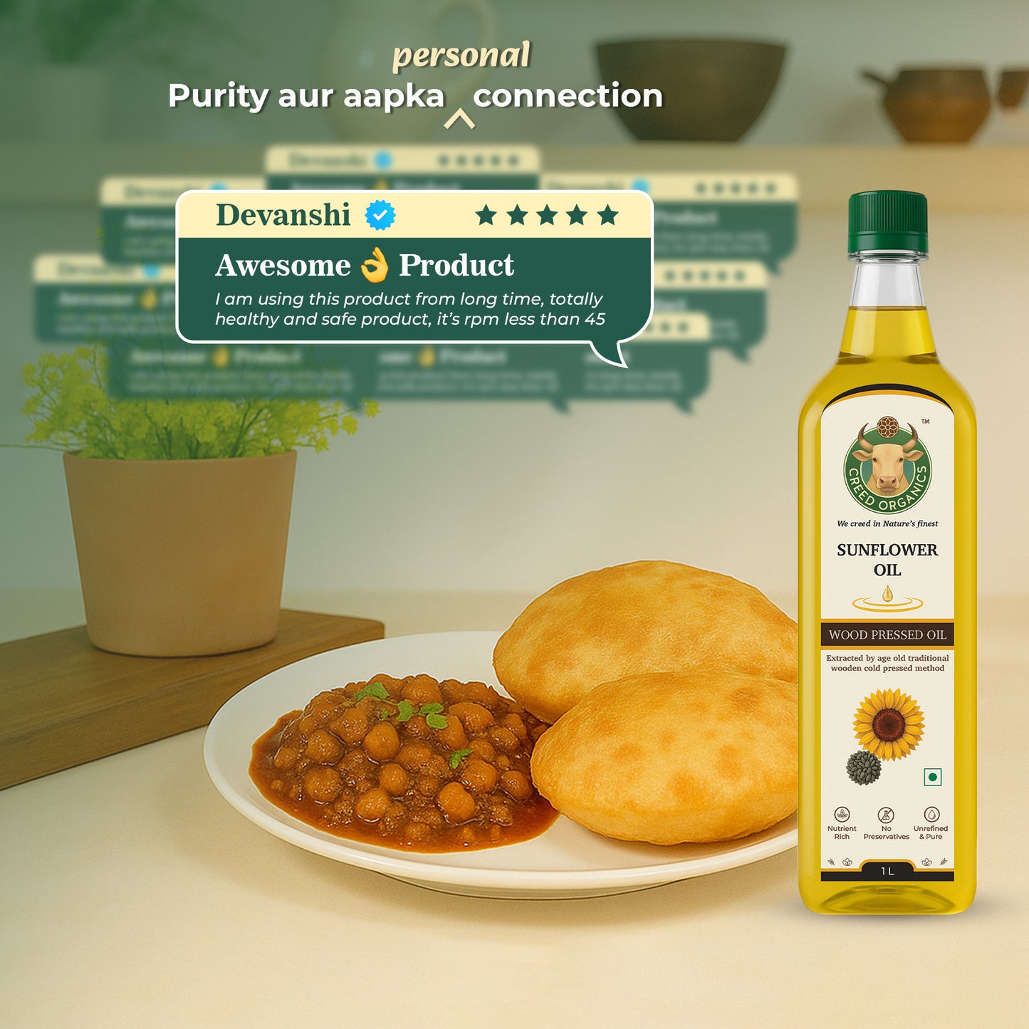 Wood-Pressed Sunflower Oil