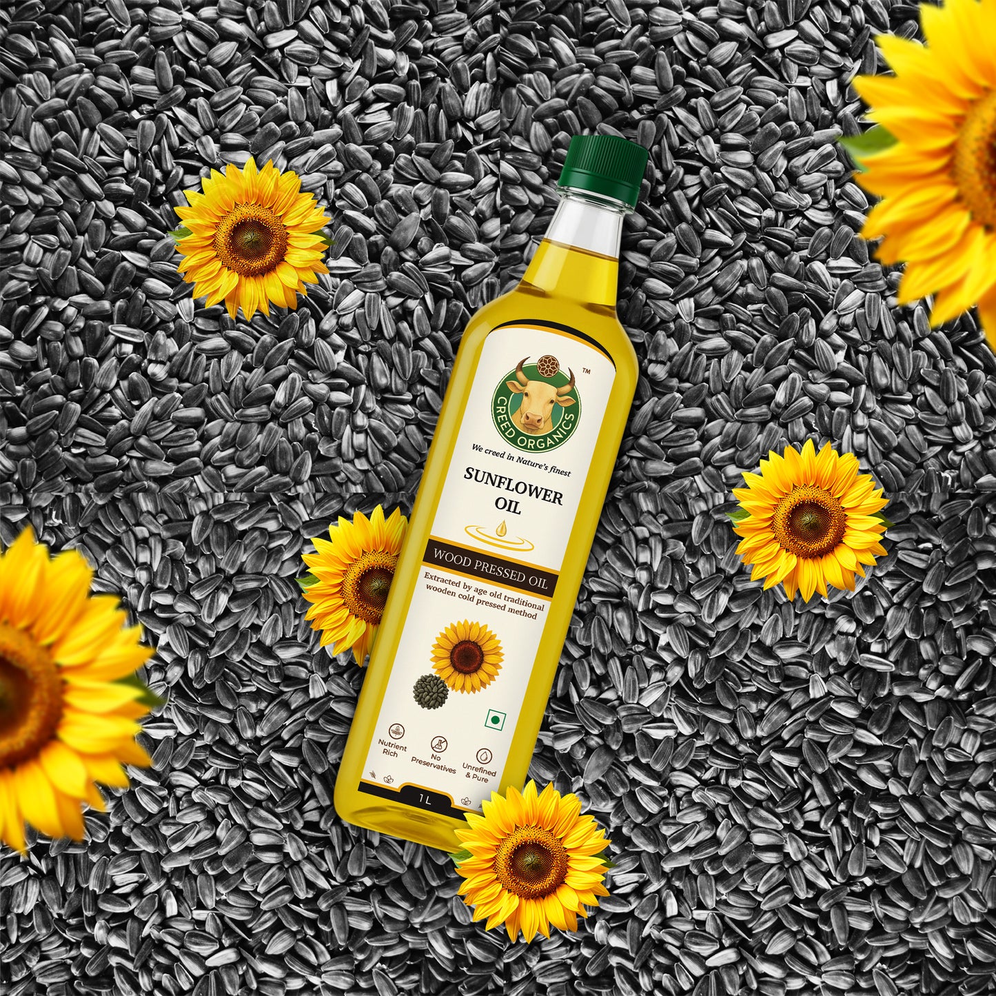 Wood-Pressed Sunflower Oil