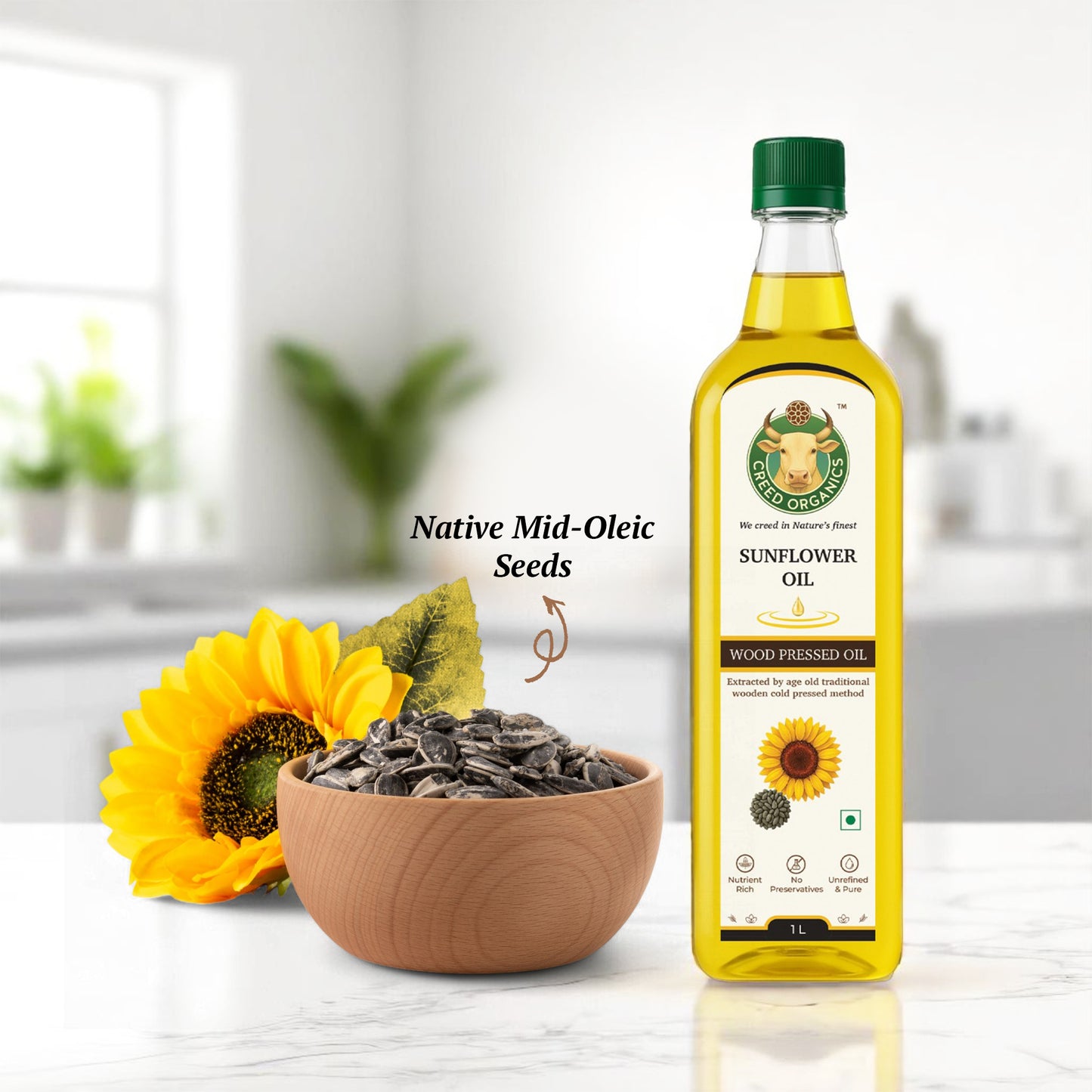 Wood-Pressed Sunflower Oil