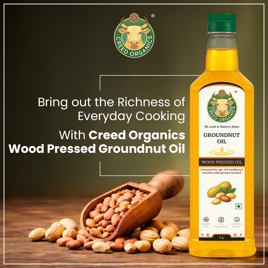 Wood-Pressed Groundnut oil